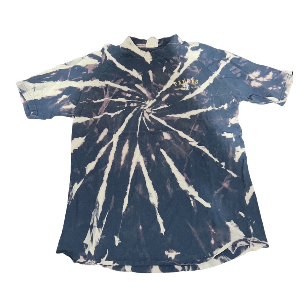 Repurposed bleached tee San Diego Padres